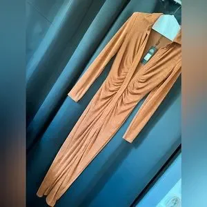 Dresses | Fashion Nova Burnt Orange Maxi Dress | Poshmark